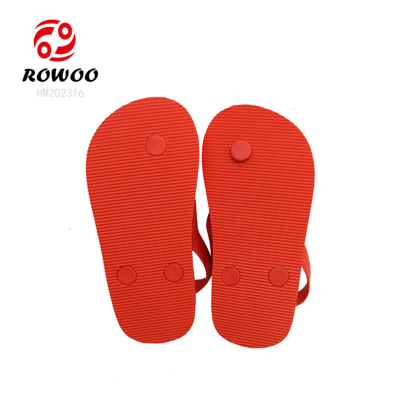 Customized summer slippers back strap kids shoes