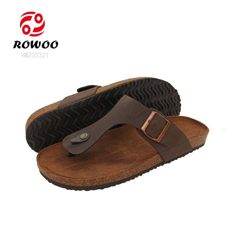 Customized nubuck strap summer fashion Flip flops sleepers for men