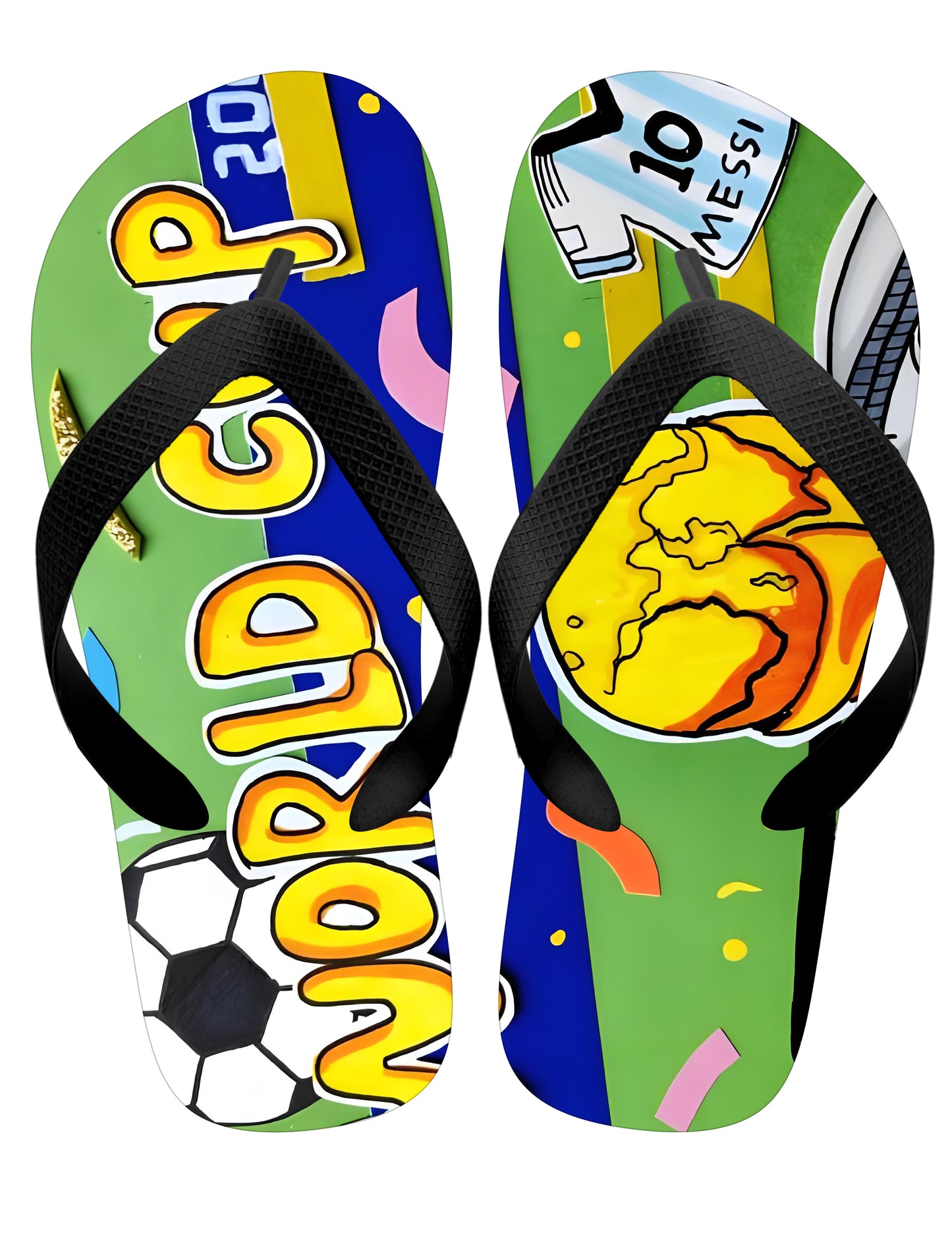 Football Team Custom Flip Flops – PVC Upper + EVA Sole | OEM Sports Sandals for Fan Merchandise