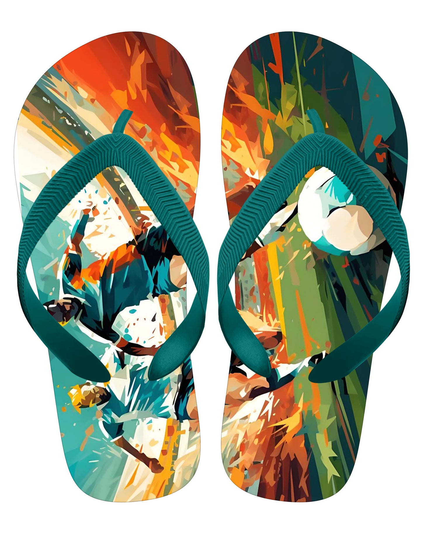 Football Team Custom Flip Flops – PVC Upper + EVA Sole | OEM Sports Sandals for Fan Merchandise