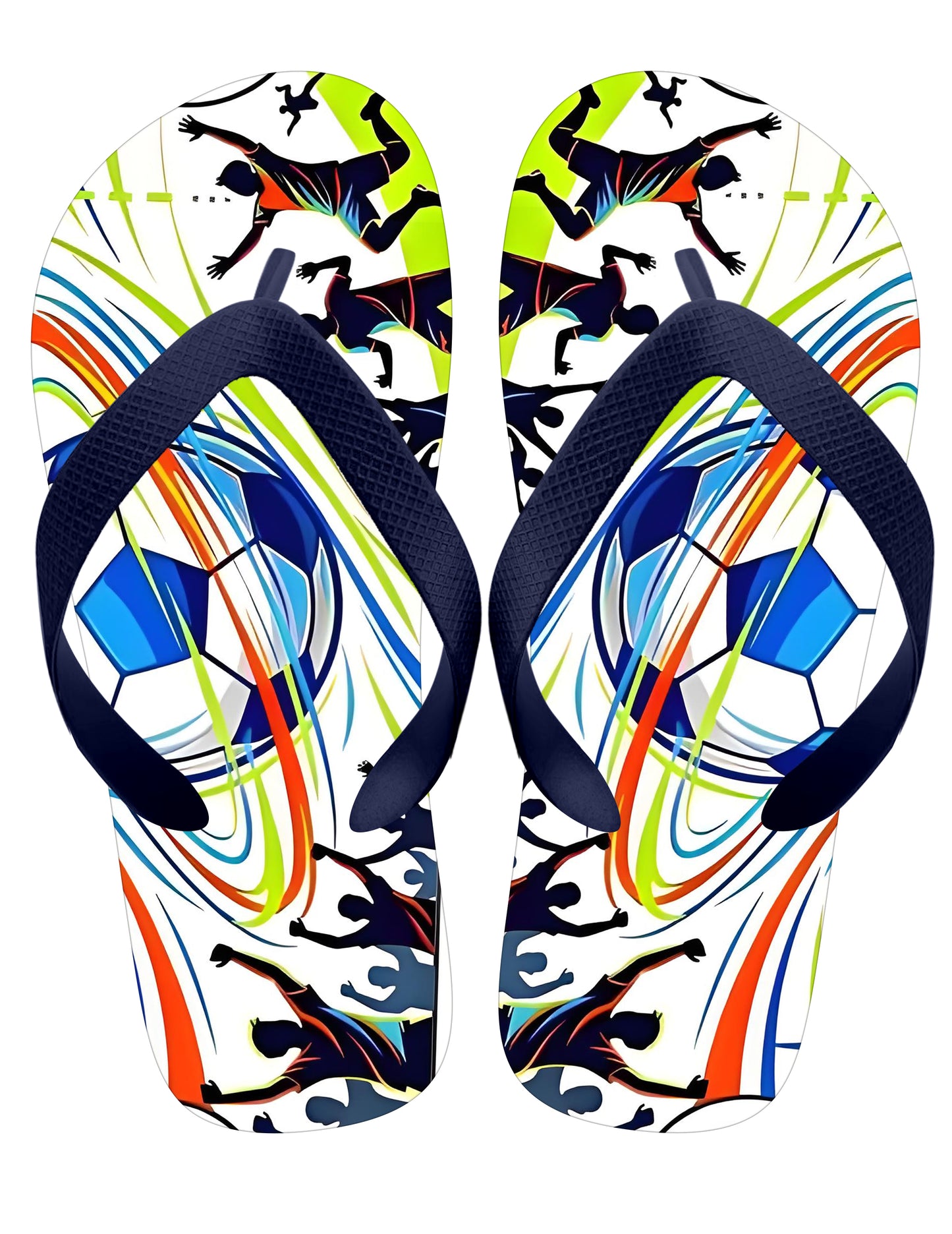 Football Team Custom Flip Flops – PVC Upper + EVA Sole | OEM Sports Sandals for Fan Merchandise