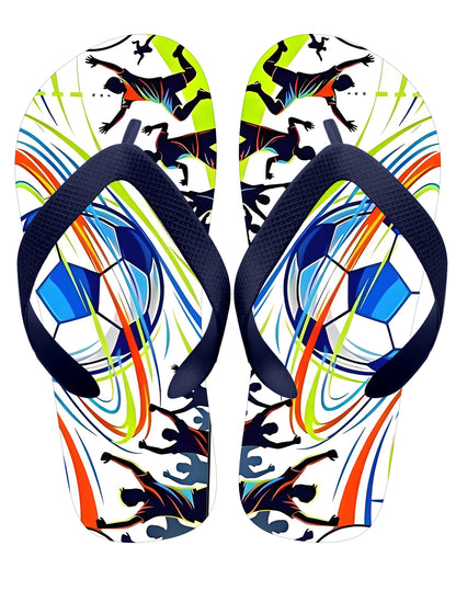 Football Team Custom Flip Flops – PVC Upper + EVA Sole | OEM Sports Sandals for Fan Merchandise