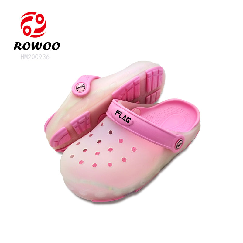 kids clogs led bling bling shine