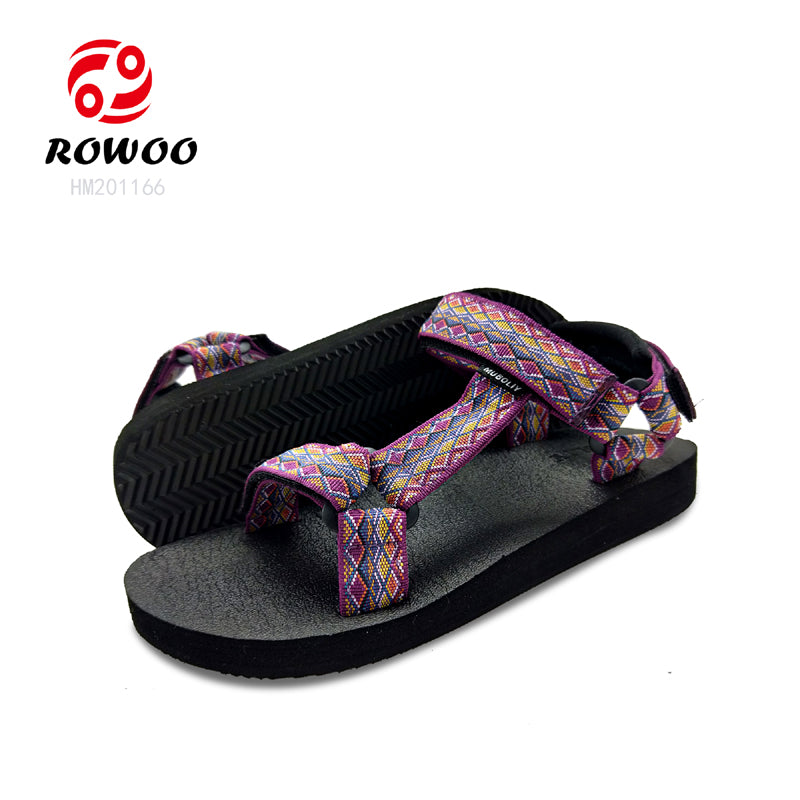 Hot selling new style embroidered korean version of non-slip sandals