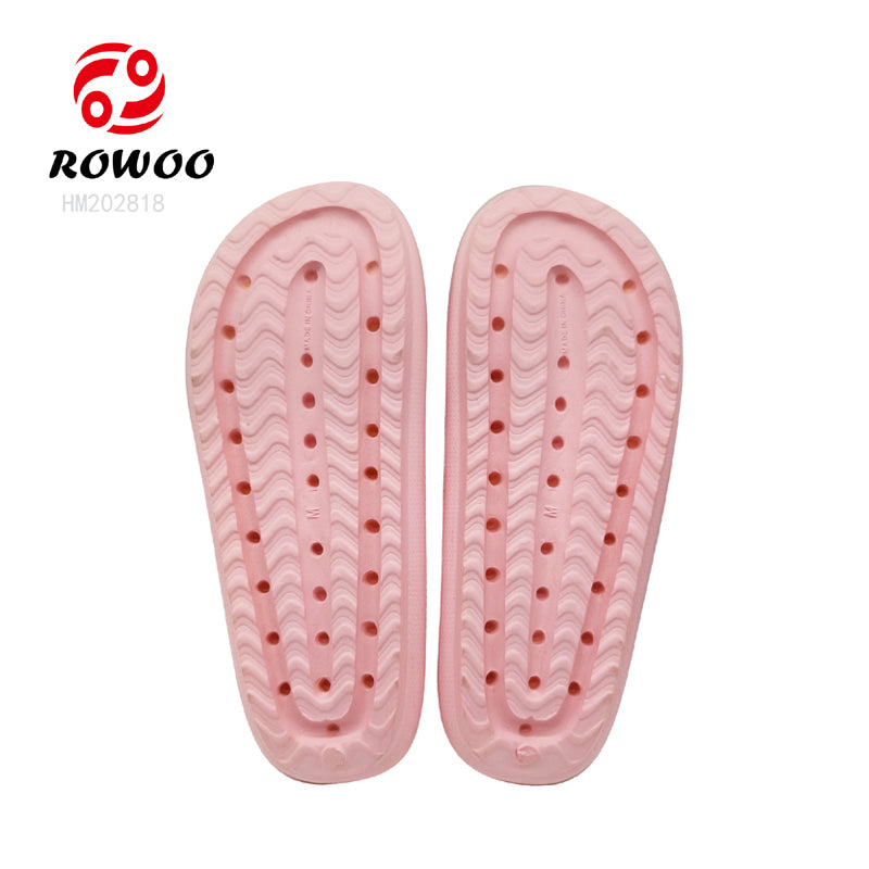 Designer Summer Soft Thick Sole House Pillow Slides Pure Color