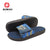 Custom logo mens sandals adjustable PU breathable vamp slides