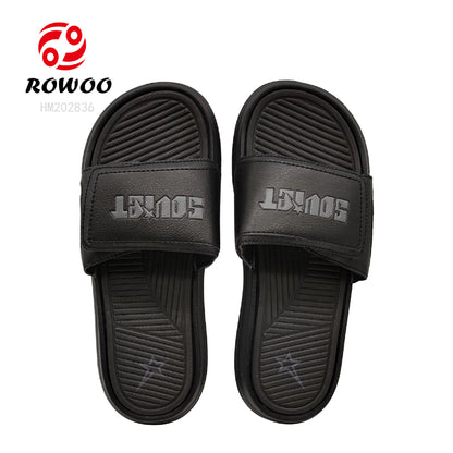 Wholesale Customized men slippers Adjustable slides