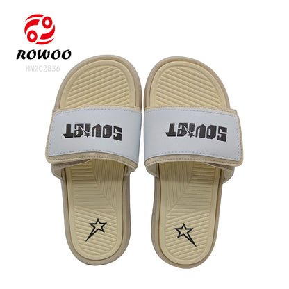 Wholesale Customized men slippers Adjustable slides