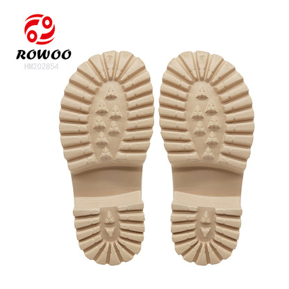 Wholesale Factory Price Women Color Chunky Rounded Square Toe Mules Platform Clog Sandals