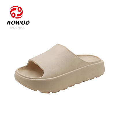 Solid Men EVA Slipper Sandals Open Toe Breathable Slide Shoes Anti-slip Thick Bottom Sandals for Men