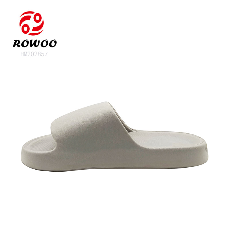 New Designer Logo Custom Unisex EVA Rubber Sole Slides Unisex