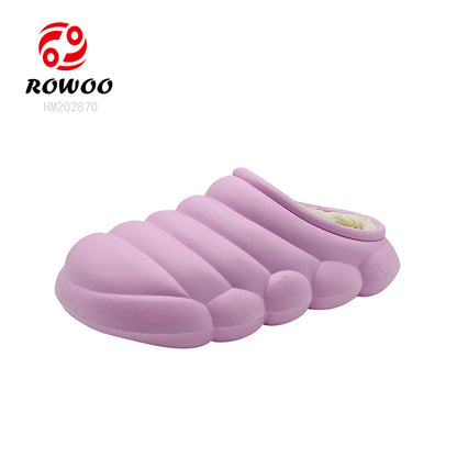 Wholesale Factory customized processing insoles for clogs mules fur shoe warm winter sandals
