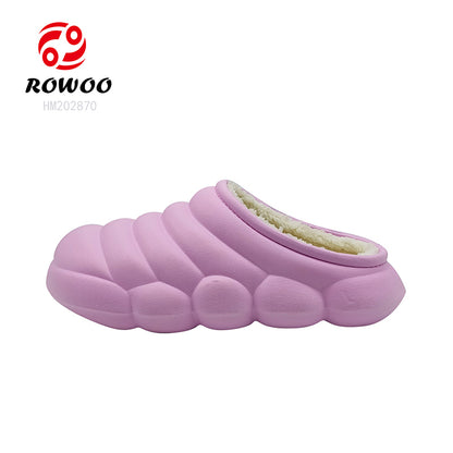 Wholesale Factory customized processing insoles for clogs mules fur shoe warm winter sandals