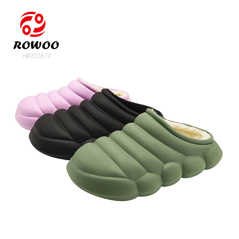 Wholesale Factory customized processing insoles for clogs mules fur shoe warm winter sandals