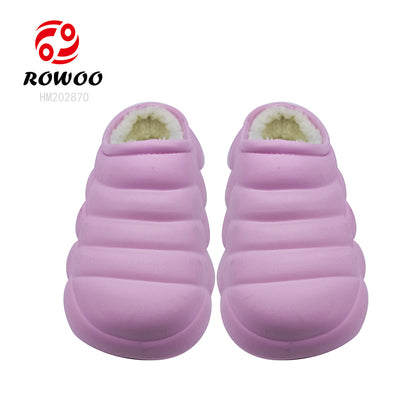 Wholesale Factory customized processing insoles for clogs mules fur shoe warm winter sandals