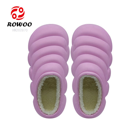 Wholesale Factory customized processing insoles for clogs mules fur shoe warm winter sandals