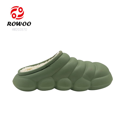 Wholesale Factory customized processing insoles for clogs mules fur shoe warm winter sandals