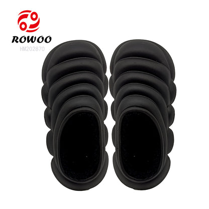 Wholesale Factory customized processing insoles for clogs mules fur shoe warm winter sandals