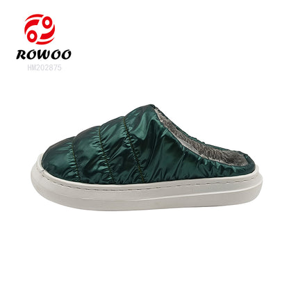 Waterproof Women Customized warm shoes Indoor cozy bedroom plush slippers