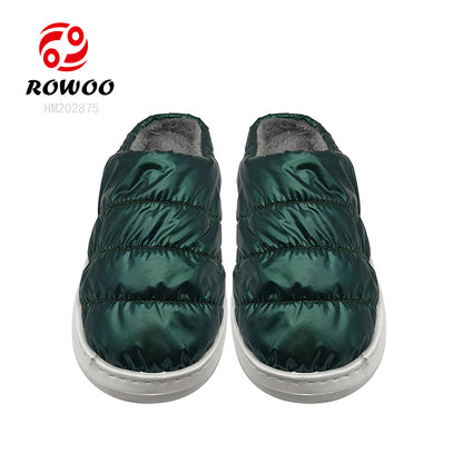 Waterproof Women Customized warm shoes Indoor cozy bedroom plush slippers