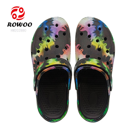 Printing EVA Garden Sandals New Design Beach Sandals Wholesale Custom Slides Shoes for Men