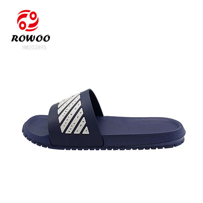 Wholesale slide slippers custom logo for men design EVA