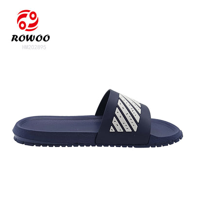 Wholesale slide slippers custom logo for men design EVA