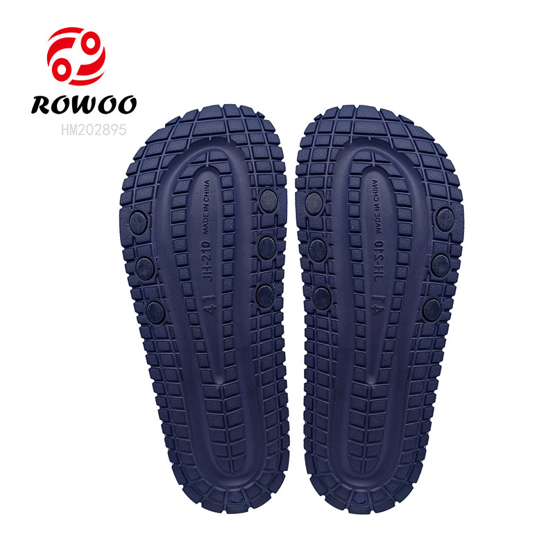 Wholesale slide slippers custom logo for men design EVA