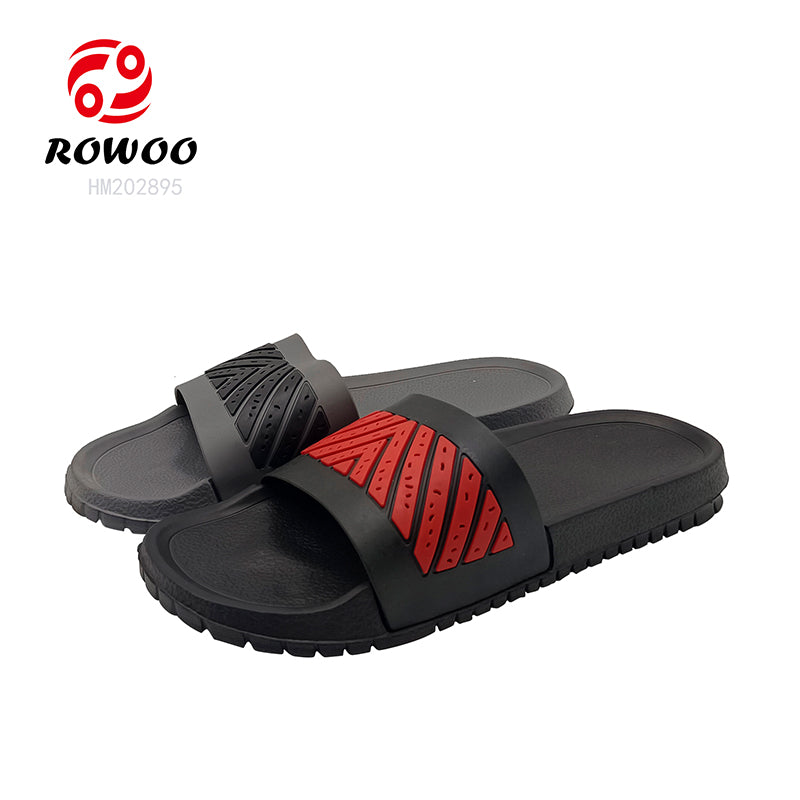 Wholesale slide slippers custom logo for men design EVA