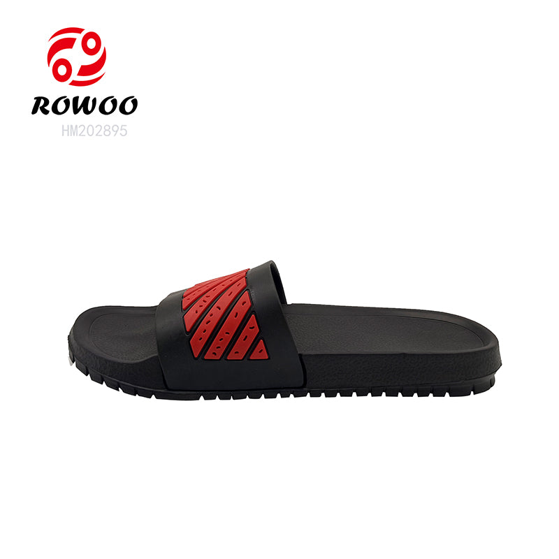 Wholesale slide slippers custom logo for men design EVA