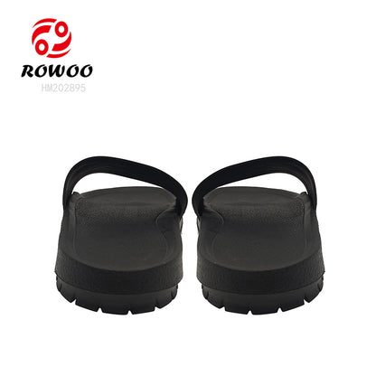 Wholesale slide slippers custom logo for men design EVA