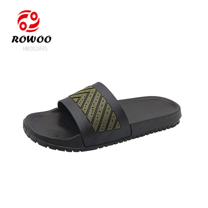 Wholesale slide slippers custom logo for men design EVA