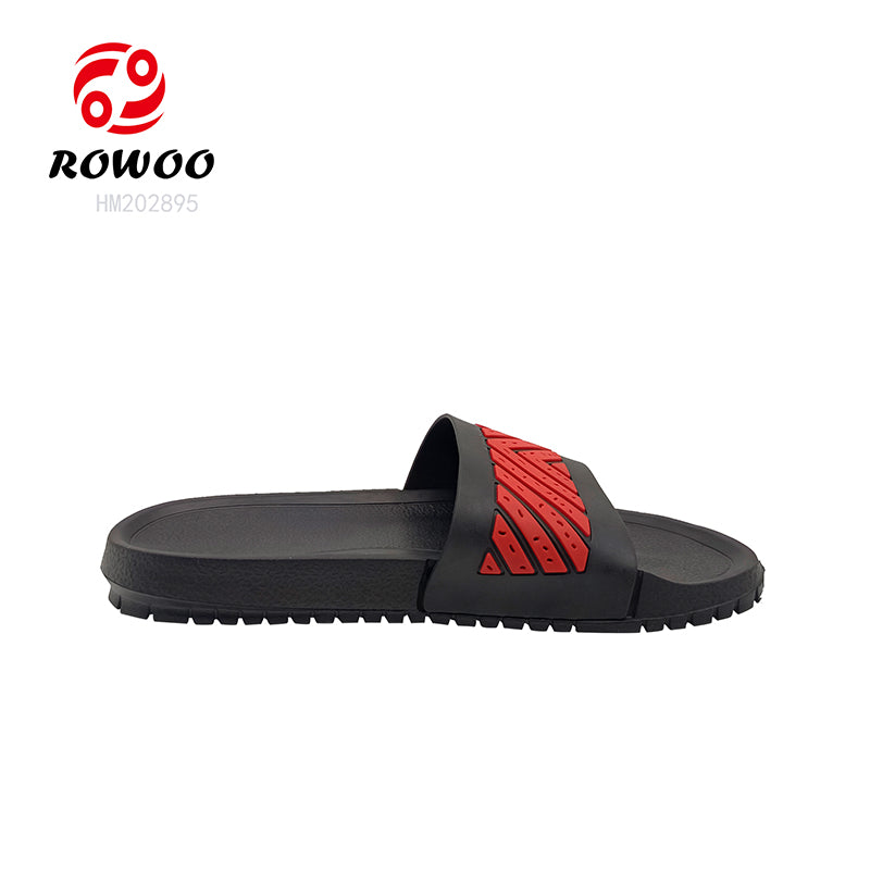 Wholesale slide slippers custom logo for men design EVA