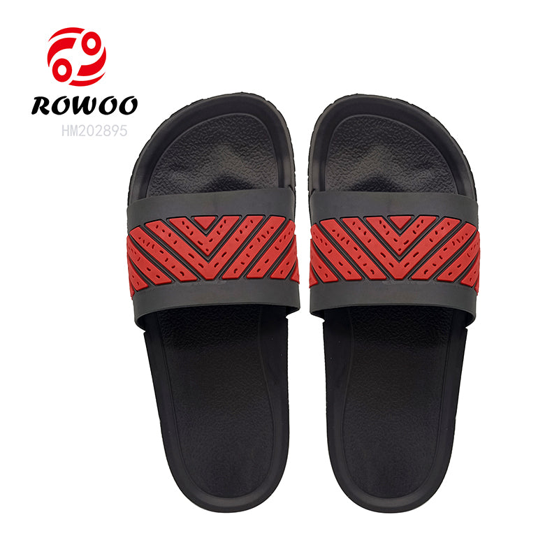 Wholesale slide slippers custom logo for men design EVA