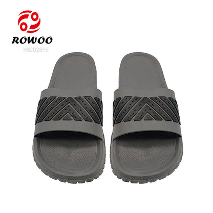 Wholesale slide slippers custom logo for men design EVA