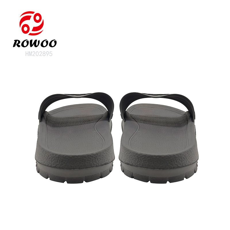 Wholesale slide slippers custom logo for men design EVA
