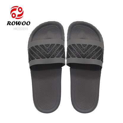 Wholesale slide slippers custom logo for men design EVA