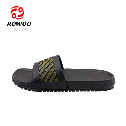 Wholesale slide slippers custom logo for men design EVA