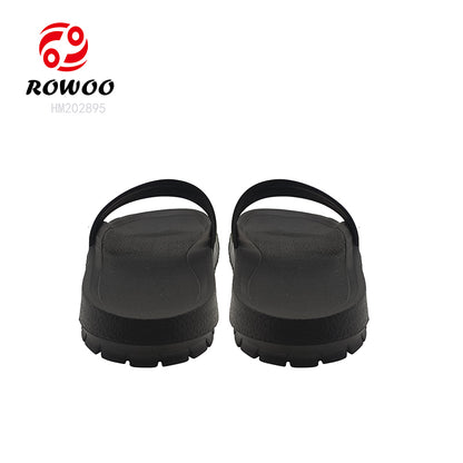 Wholesale slide slippers custom logo for men design EVA
