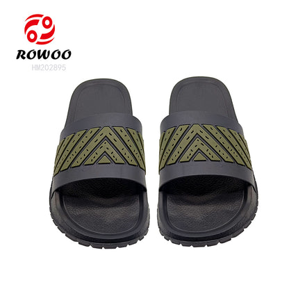Wholesale slide slippers custom logo for men design EVA