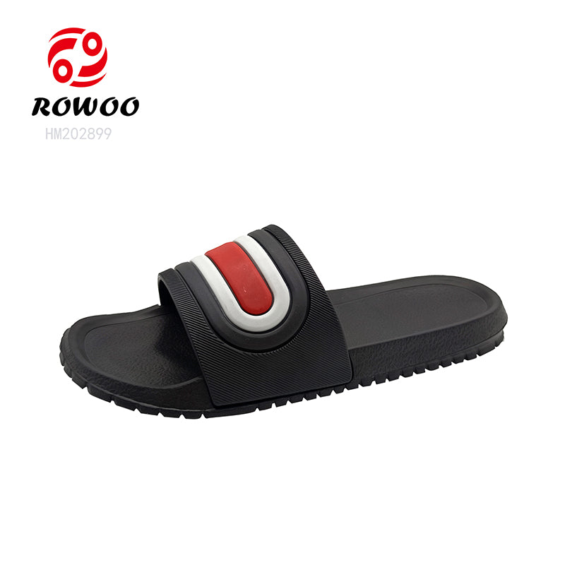 Striped Slides Sandal Wholesale EVA Slipper Shoes Factory Custom Logo Shower Slipper Shoes
