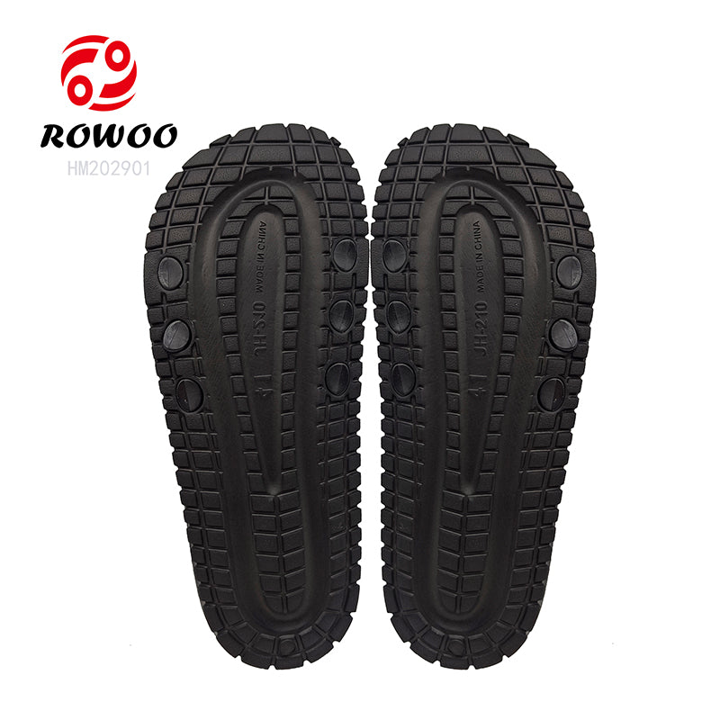 Wholesale Customizable Mens EVA Slippers Pool Slides Black