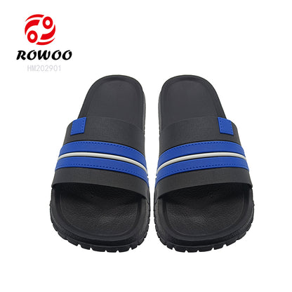 Wholesale Customizable Mens EVA Slippers Pool Slides Black