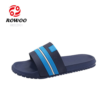 Wholesale Customizable Mens EVA Slippers Pool Slides Black