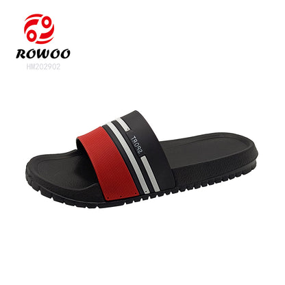 OEM Slides Sandals EVA Sole Soft Slipper Shower Shoes Breathable Home Flat Sandals for Men