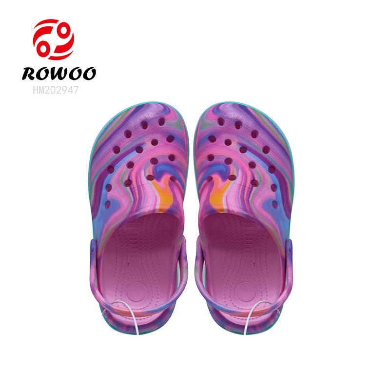 Wholesale Custom EVA Clogs Shoes Factory Anti-skid Kids Slippers LED Flashing