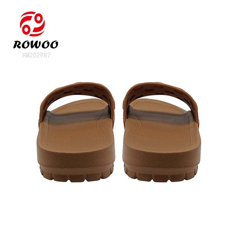 Custom Sandals With Logo Women 3D EVA Embossed Printed Button decoration