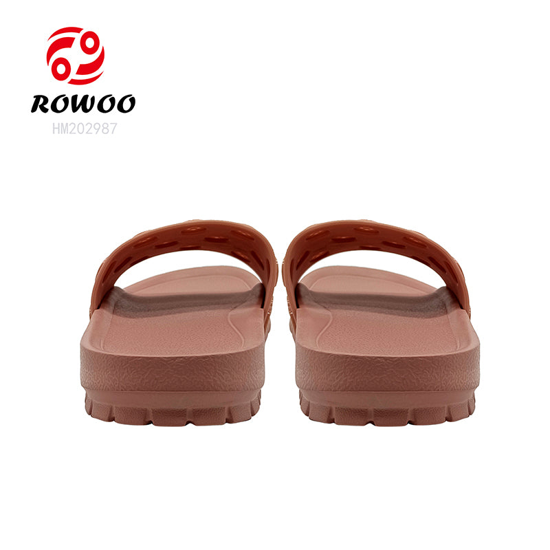 Custom Sandals With Logo Women 3D EVA Embossed Printed Button decoration