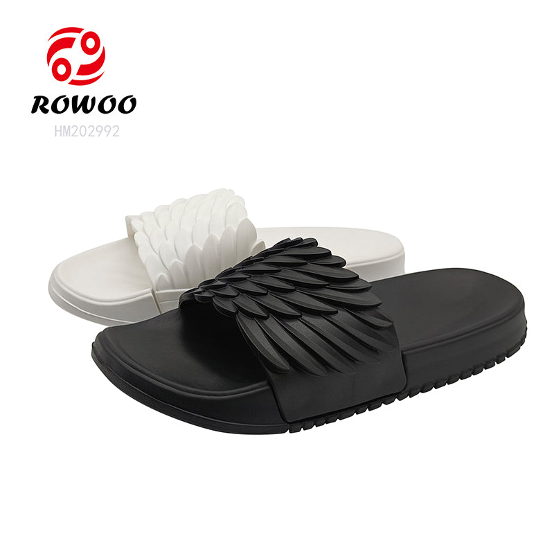 New Design Wing Slippers Men Outdoor Casual Slides Shoes EVA Sole Customized Footwear