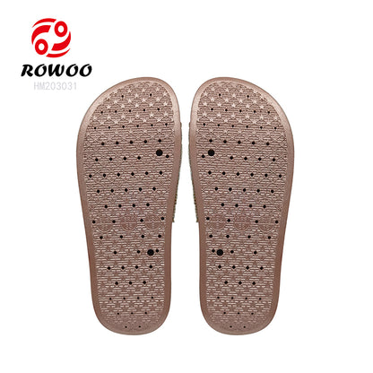 Factory wholesale PU upper PVC sole slippers women slide sandals